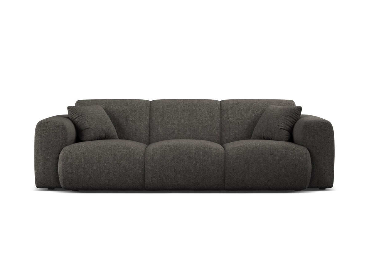 Molino — Sofa Dark Grey (Eden 20 Graphite) Black Plastic