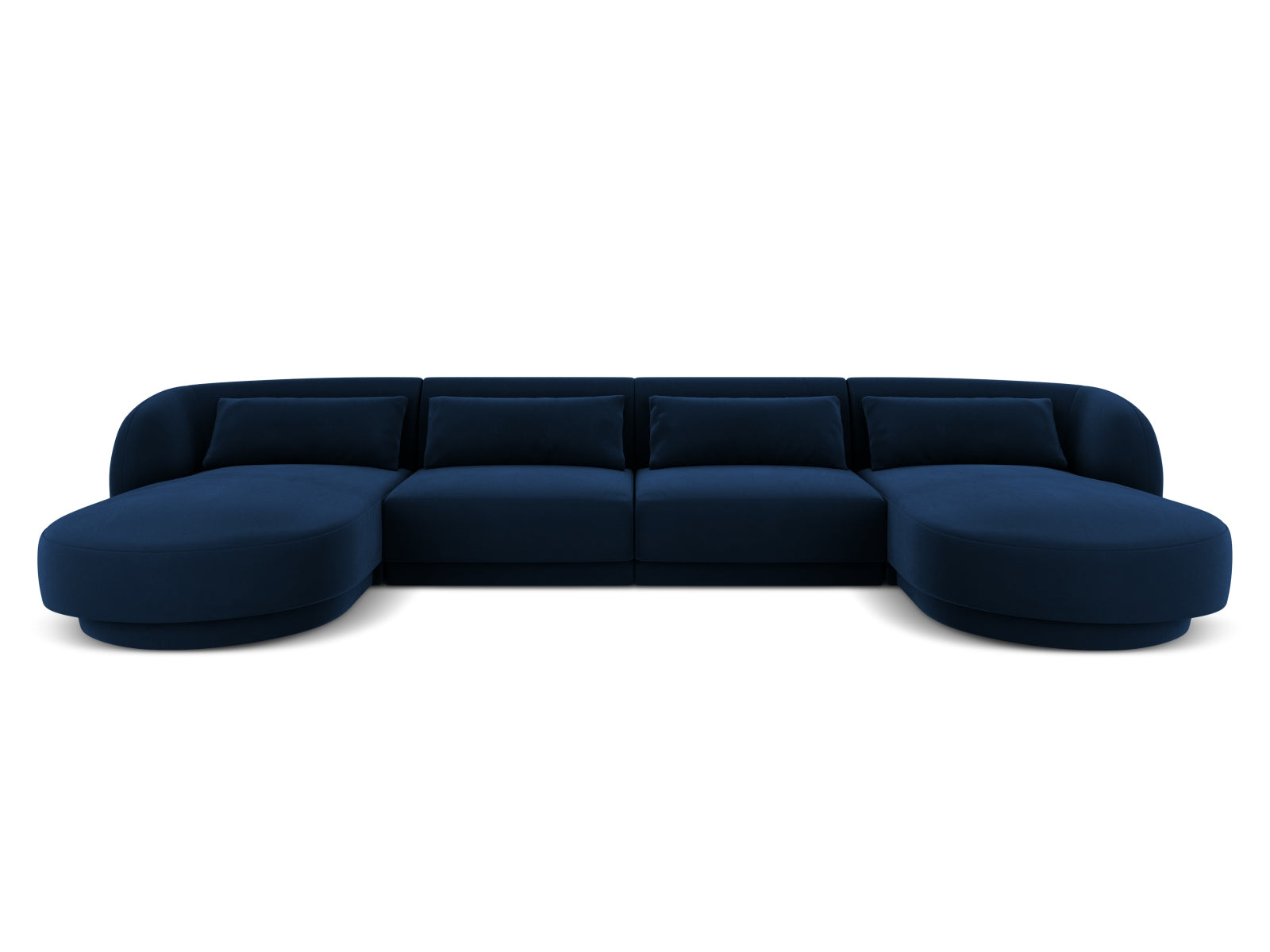Tulum — Panoramic diivan Royal Blue (Bluvel 86) must plastik