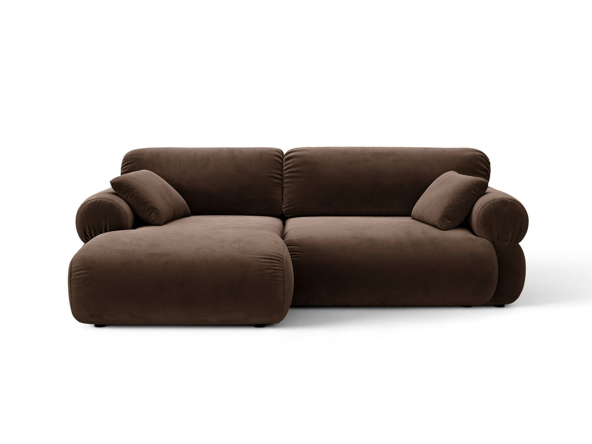 Ophelia — Corner Sofa (236x164x84 cm) Chocolate (Salvador 4) Left