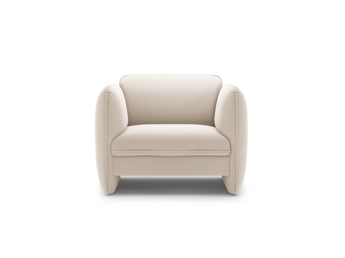 Georgia — Armchair (105x90x80 cm) Ivory (Magic Velvet 2256)