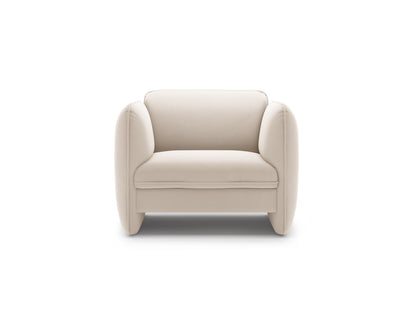 Georgia — Armchair (105x90x80 cm) Ivory (Magic Velvet 2256)