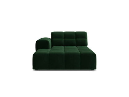 Jennifer — Chaise Longue (108x167x78 cm) Bottle Green (Bluvel 78) Left