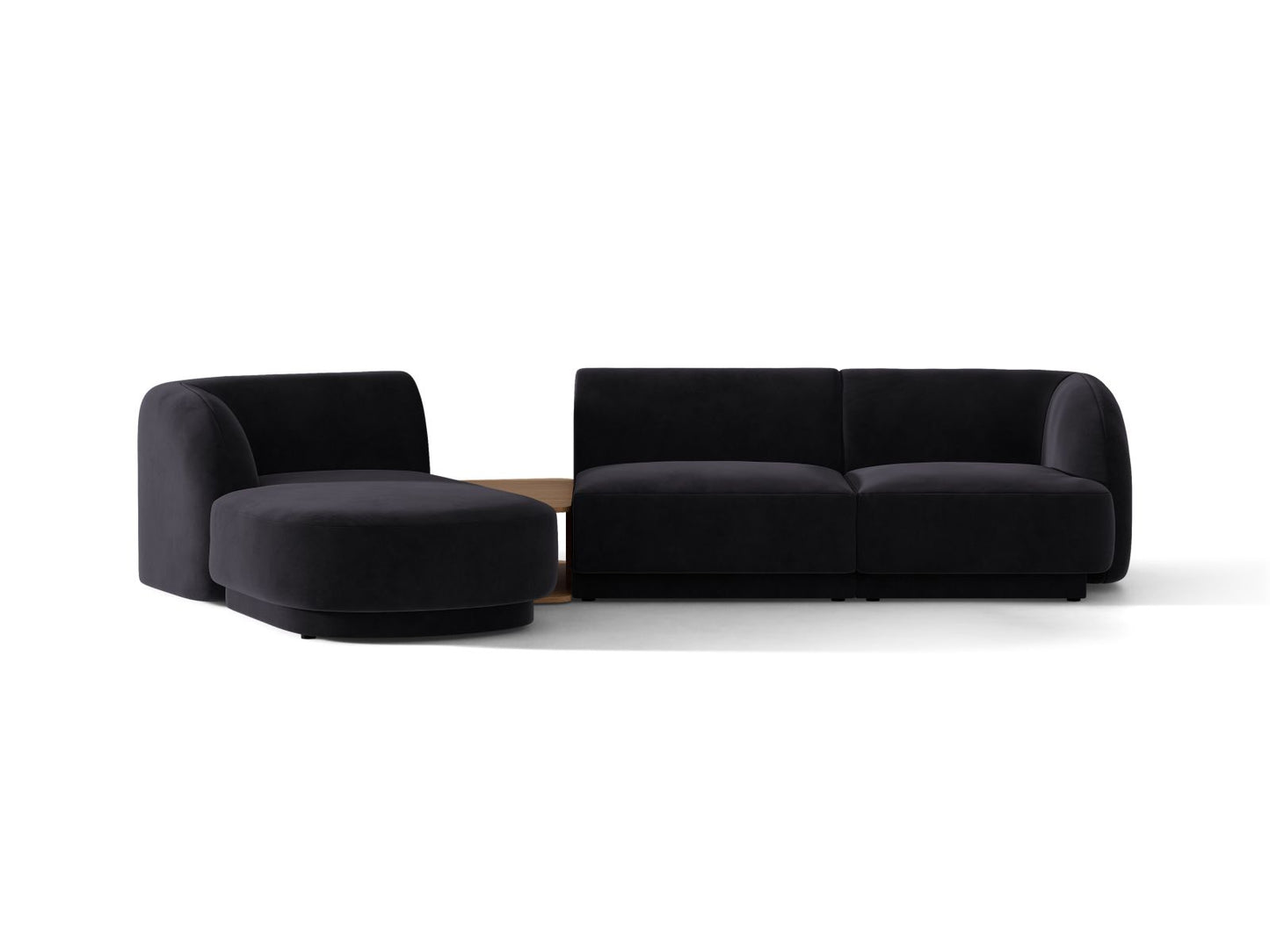 Miley — Sofa Black (Venus 2923) Black Plastic Left