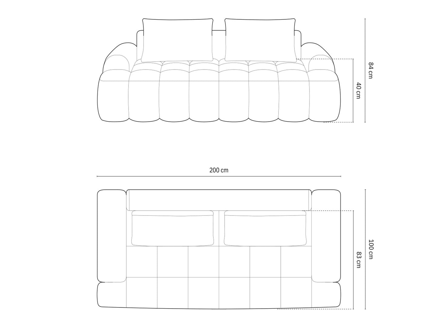 Linz — Sofa (200x100x84 cm)
