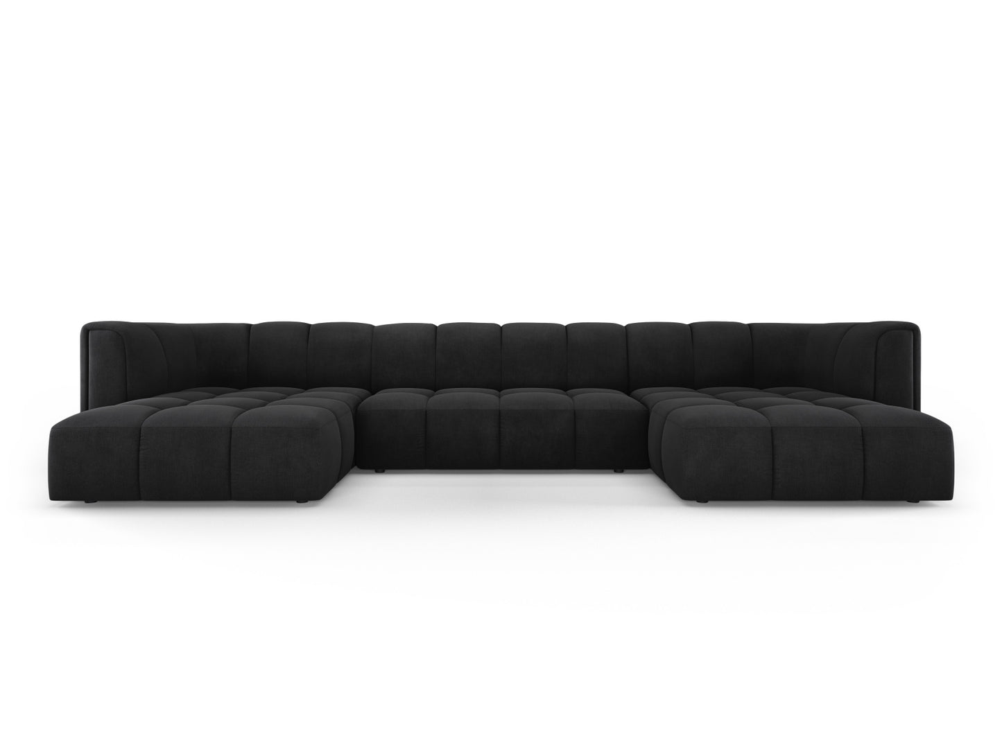 Moritz — Panoramic Sofa Black (Rebel 1) Black Plastic
