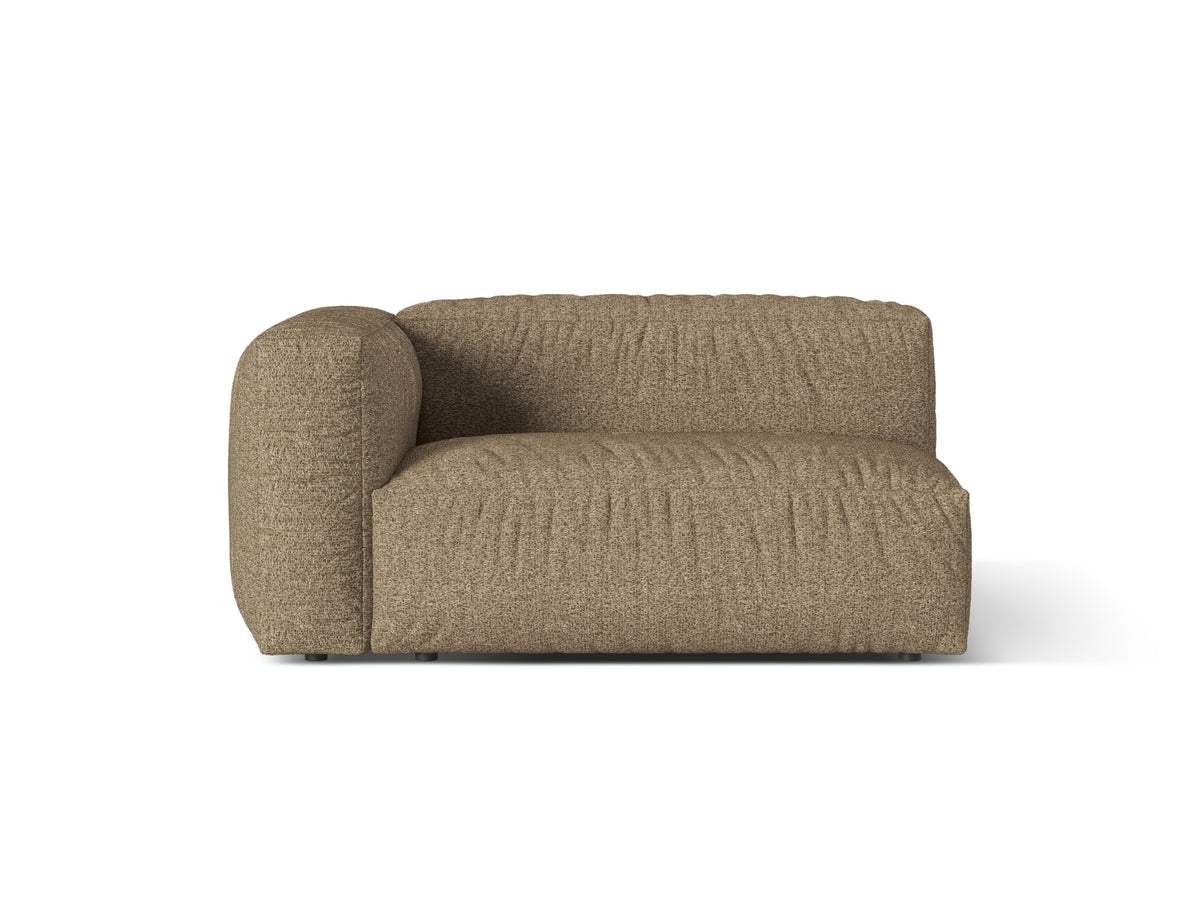 Martina — Modular Sofa Cappuccino (Monet Cappucino) Black Plastic