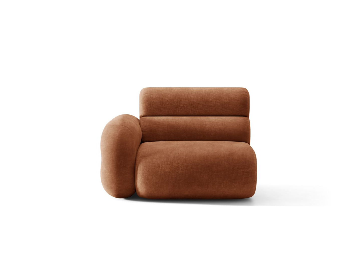 Neo — Modular Sofa (110x100x83 cm) Terracotta (Golden 56) Left