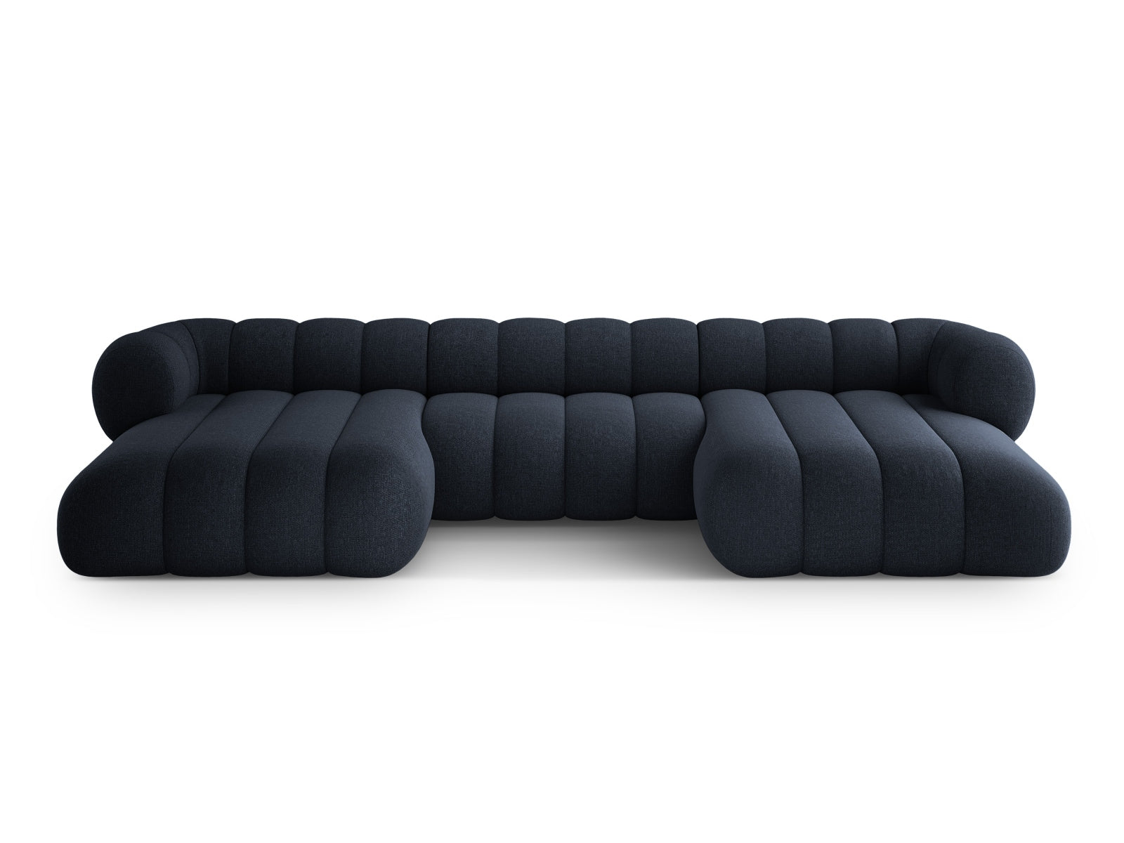 Koge — Panoramic diivan heleroheline (Eden 18 Grey) must plastik