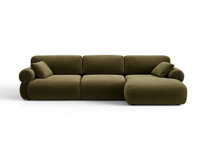 Ophelia — Corner Sofa (297x164x84 cm) Green (Salvador 8) Right