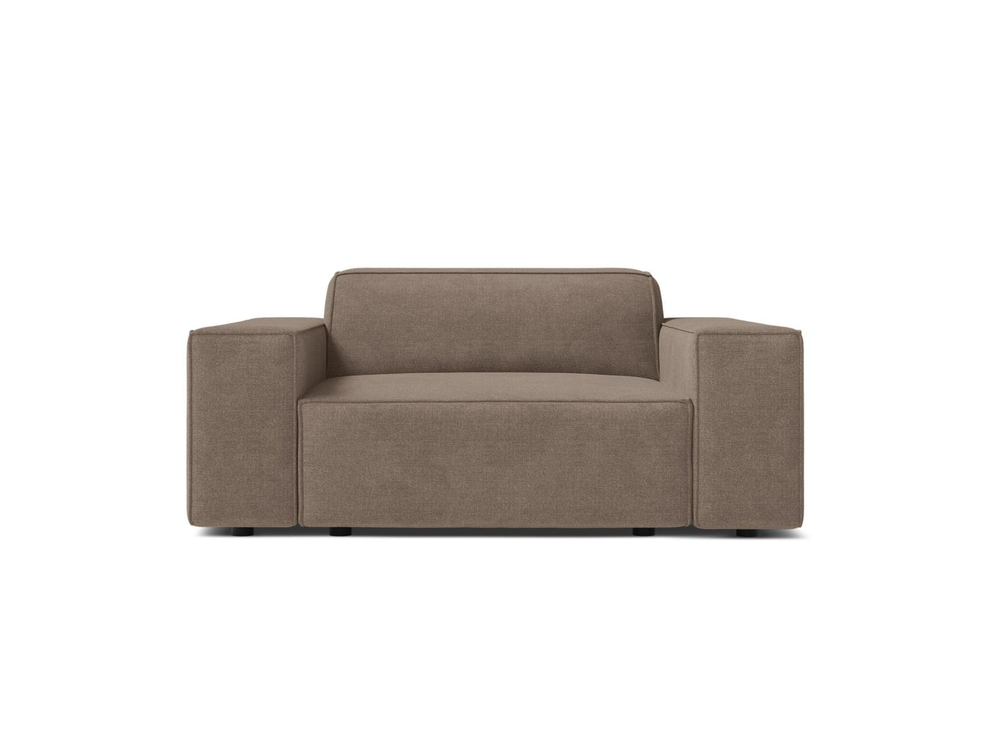 Jodie — Armchair Cappuccino (Liberty 5) Black Plastic