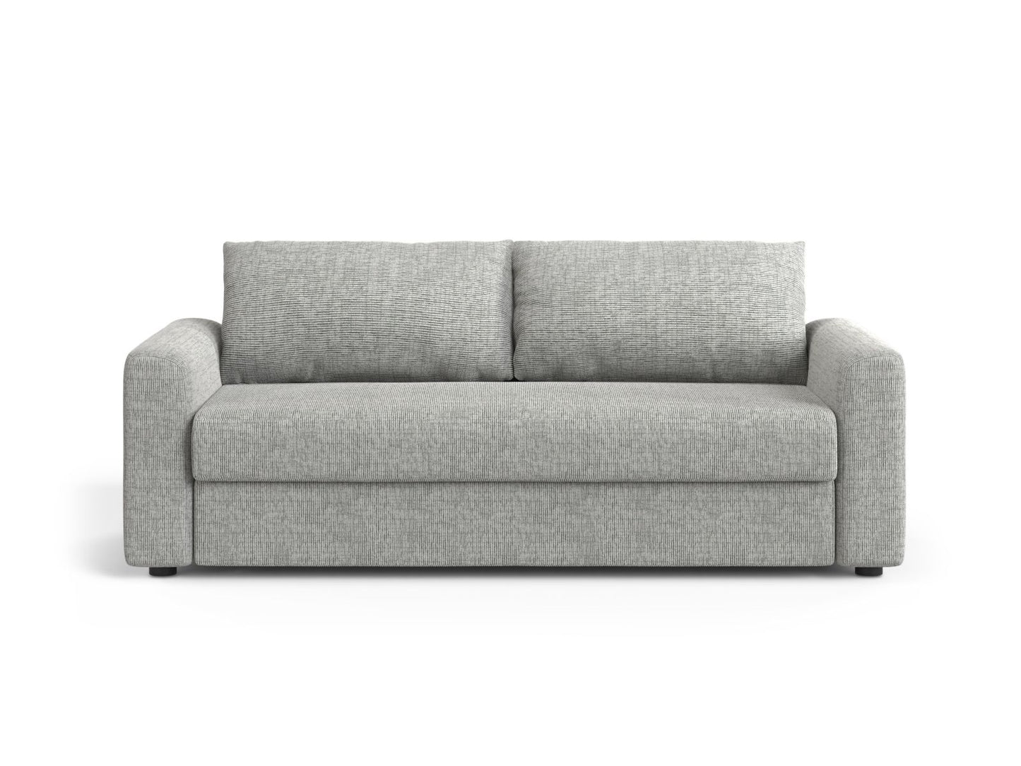 David — Sofa Warm grey (Baltimore Cement) Black Plastic