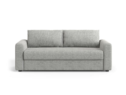 David — Sofa Warm grey (Baltimore Cement) Black Plastic
