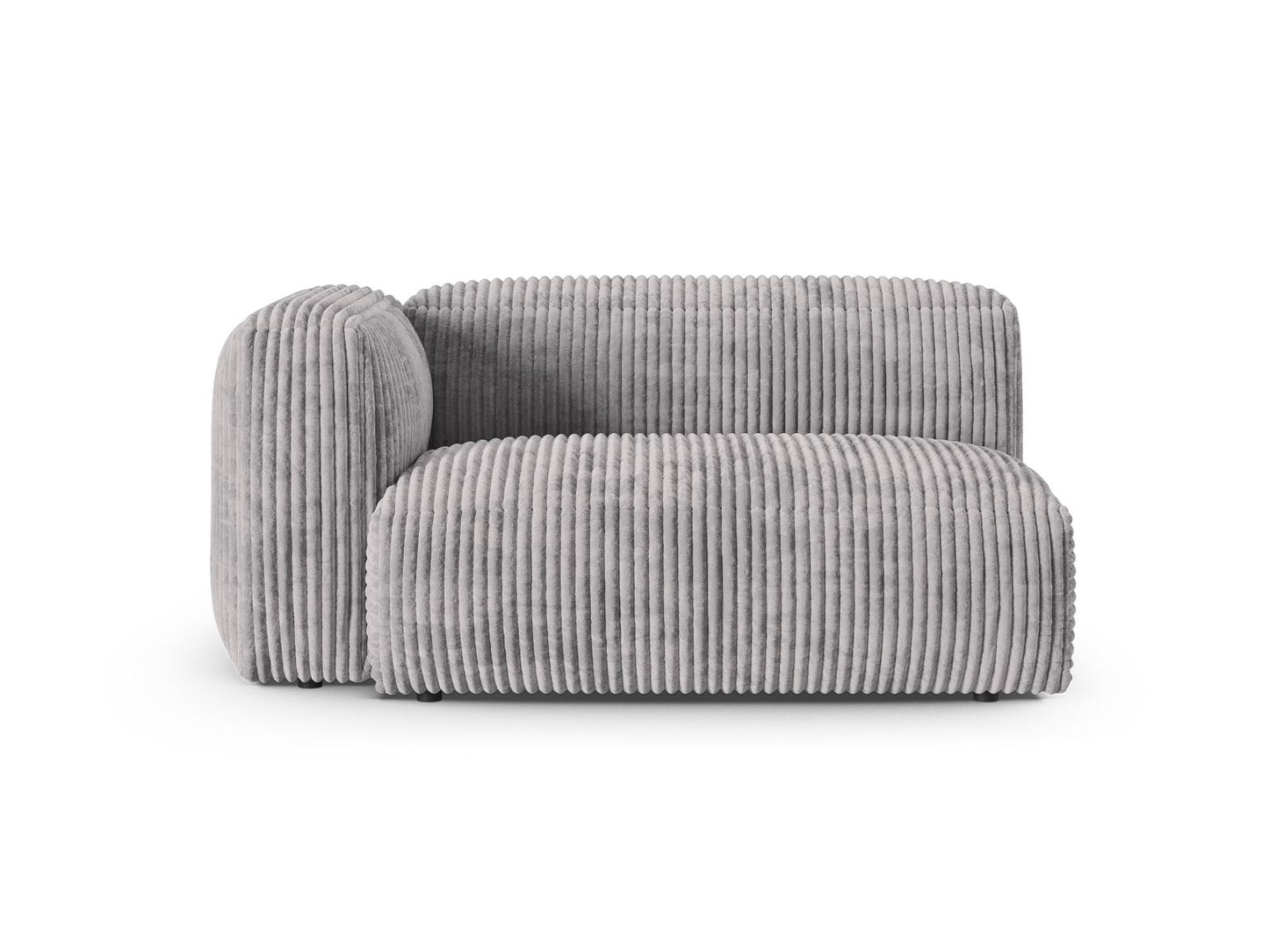 Martina — Modular Sofa Light Grey (Tilia 86) Black Plastic