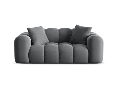 Treno — Sofa Grey (Bluvel 14) Black Plastic