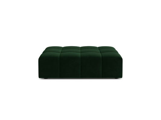 Jennifer — Pouf Bottle Green (Bluvel 78) Black Plastic