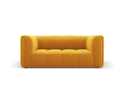 Moritz — Sofa Yellow (Bluvel 68) Black Plastic