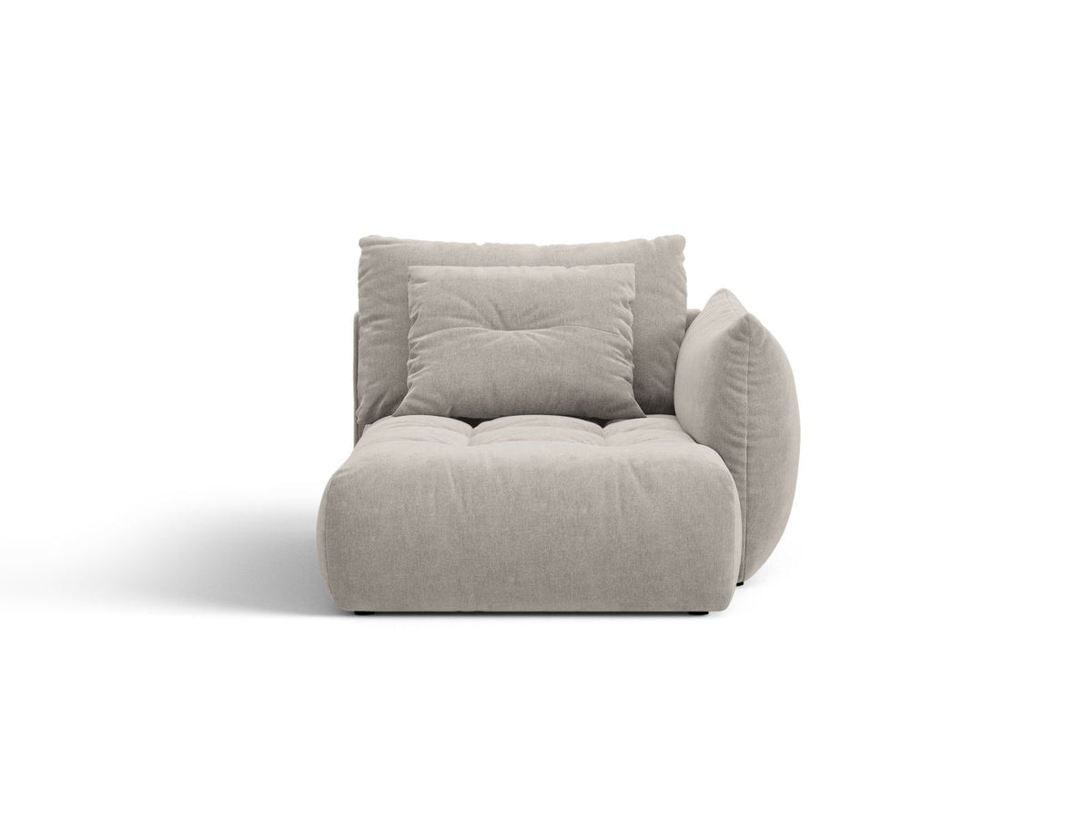 Bloom — Chaise Longue (112x152x97 cm) Light Grey (Wind 84) Right