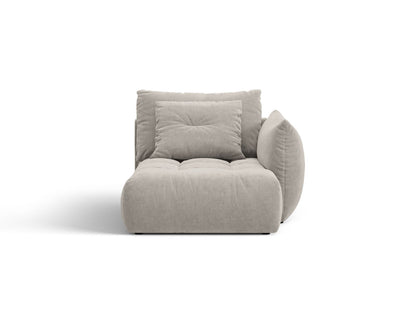 Bloom — Chaise Longue (112x152x97 cm) Light Grey (Wind 84) Right