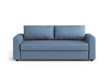 David — Sofa Dark Blue (BABEL BLUE) Black Plastic