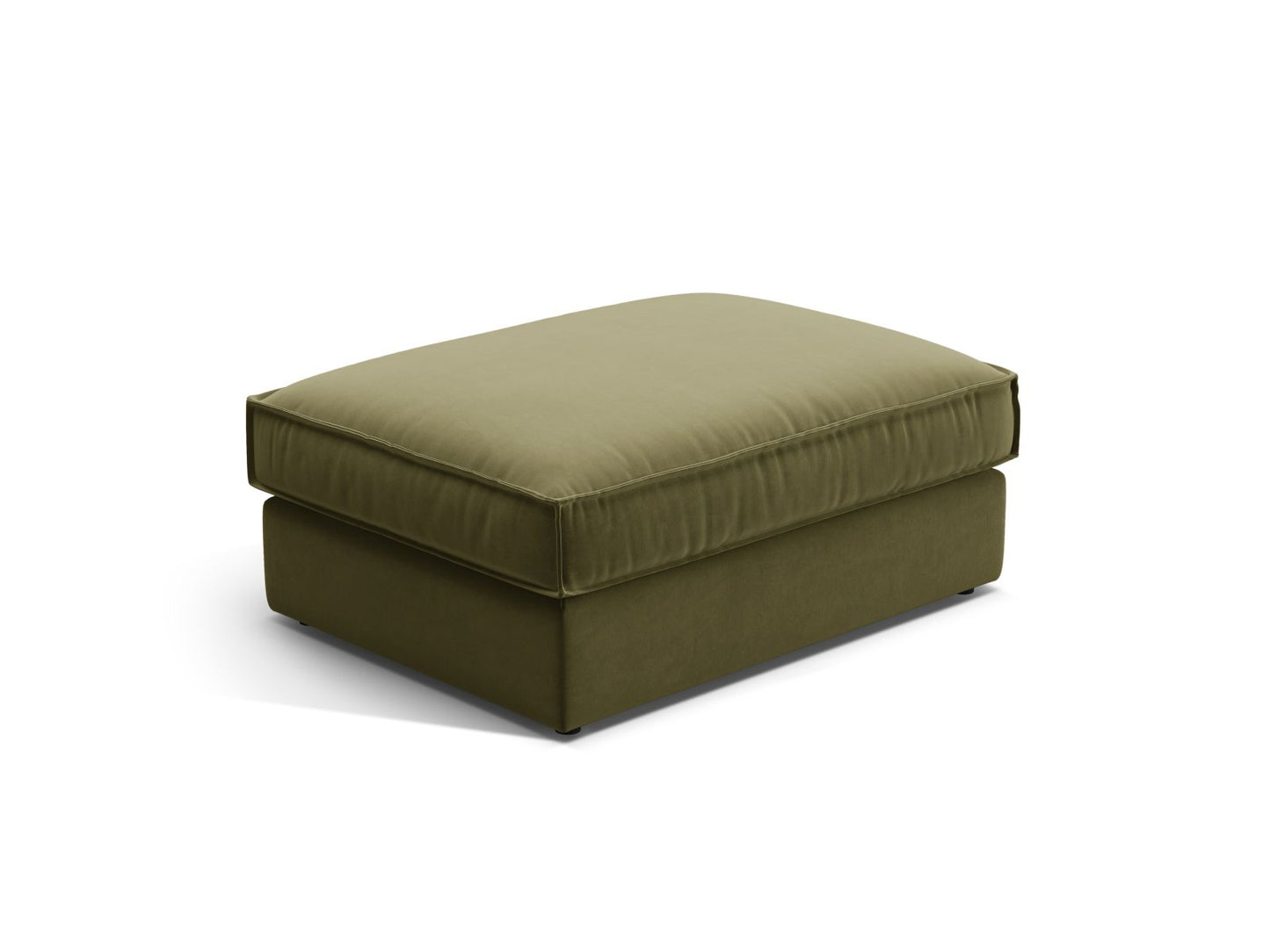 Pola — Pouf Green (Salvador 8) Black Plastic