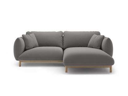 Ada — Corner Sofa (220x179x78 cm) Grey (Casino Stone) Right