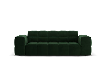 Chicago — Sofa Bottle Green (Bluvel 78) Black Plastic
