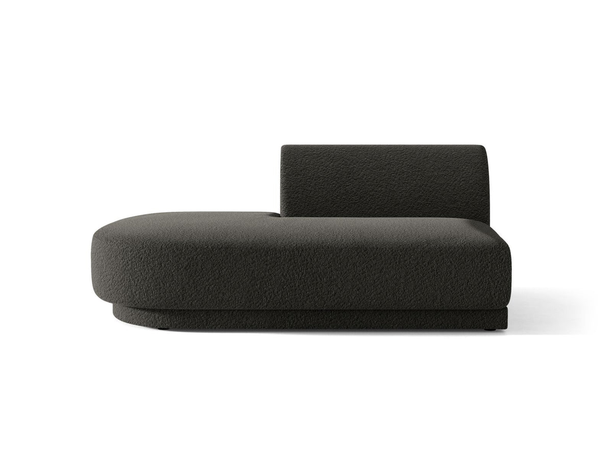 Miley — Modular Sofa Brown (Baloo 2081) Black Plastic Left