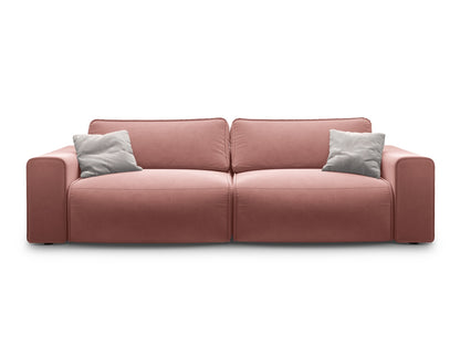 Victor — Sofa Pink (Paris Salmon) Black Plastic