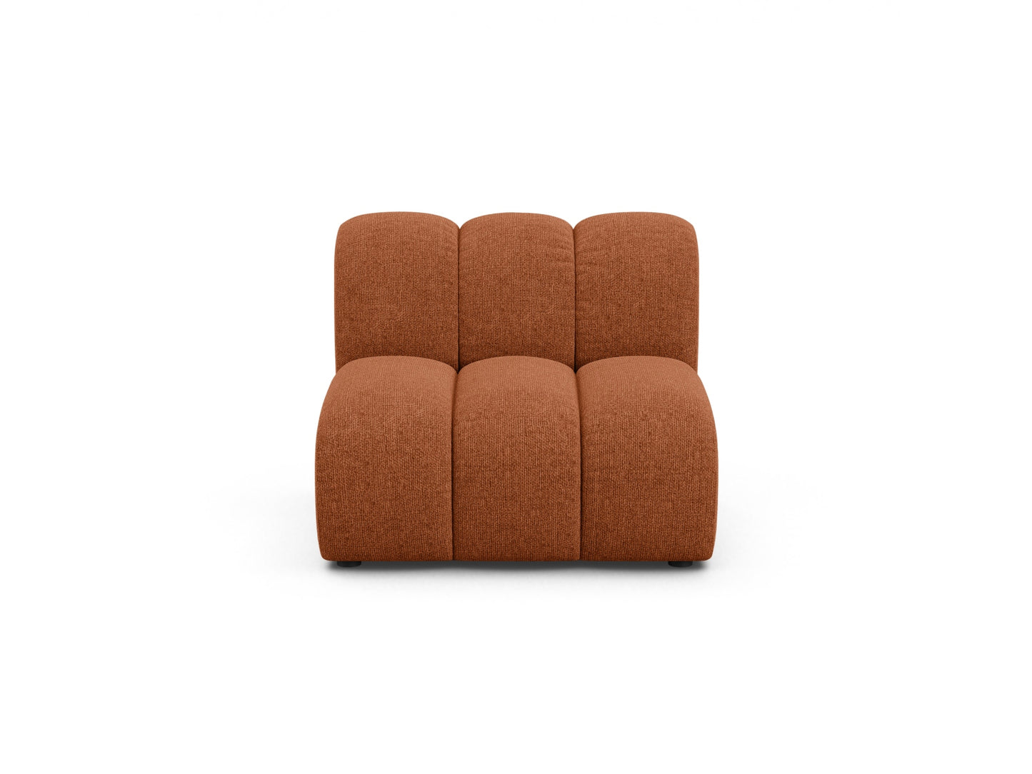 Lupine — Modular Sofa Brick (Eden 10 Terra) Black Plastic