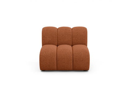 Lupine — Modular Sofa Brick (Eden 10 Terra) Black Plastic