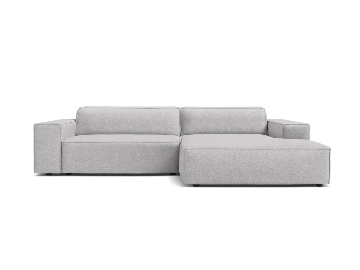 Jodie — Corner Sofa (224x162x77 cm) Light Grey (Baloo 2085) Right