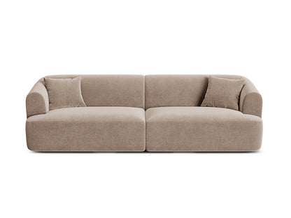 Campi — Sofa Dark Beige (Vogue 3) Black Plastic