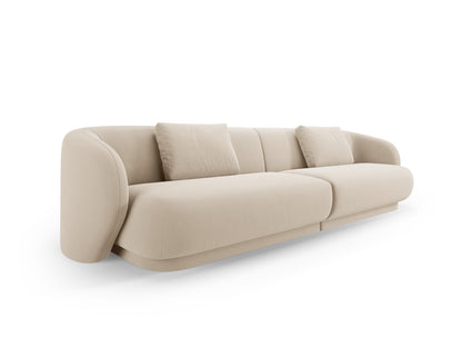 Camden — diivan, beež (Casino Beige), must plastik