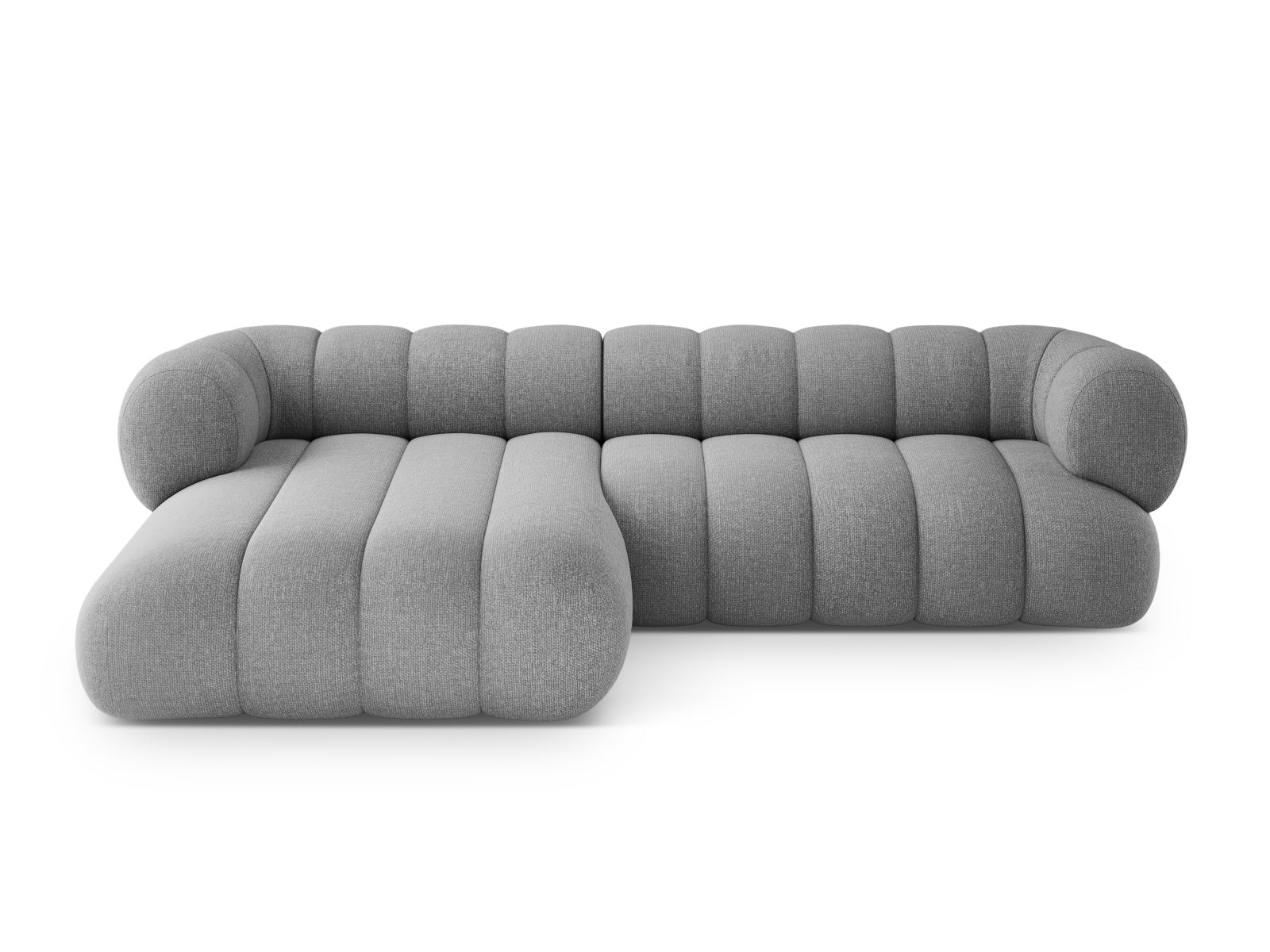 Koge — nurgadiivan (270x165x70 cm) tumesinine (Eden 16 Deep Blue) must plastik teadmata