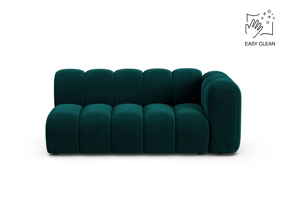 Lupine — Modular Sofa Deep Petrol (Venus 2911) Black Plastic Right