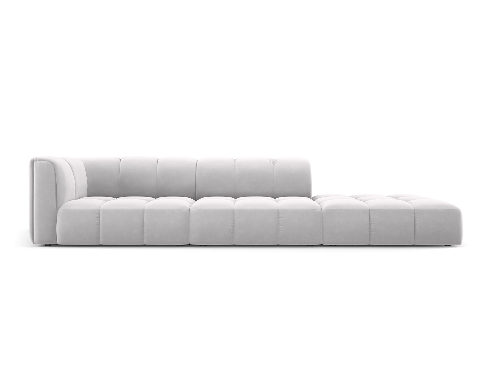 Moritz — Diivan Silver (Bluvel 03) Must plastik paremal