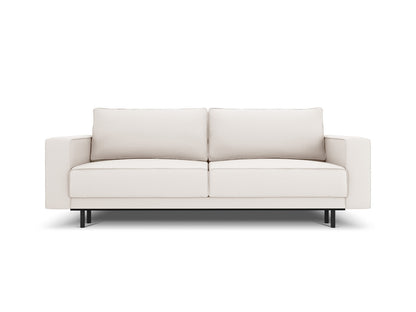 Caro — Sofa Light Beige (Megan 351) Black Beech Wood