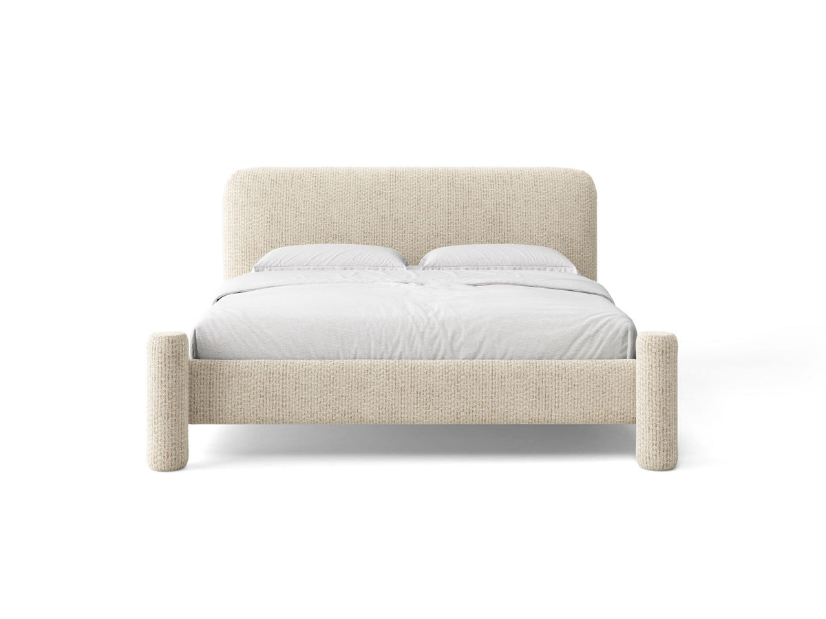 Vera — Bed (204x223x100 cm) Light Beige (SILENCIO 06)