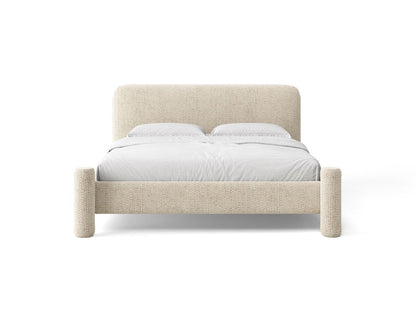 Vera — Bed (204x223x100 cm) Light Beige (SILENCIO 06)