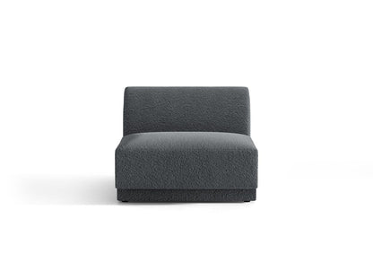 Miley — Modular Sofa Dark Grey (Baloo 2083) Black Plastic