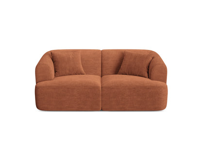 Campi — Sofa Terracotta (Lincoln 52D) Black Plastic