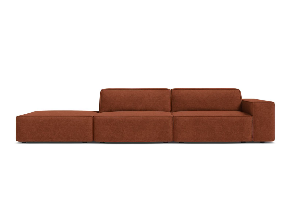Jodie — Sofa Brick (Liberty 9) Black Plastic Left