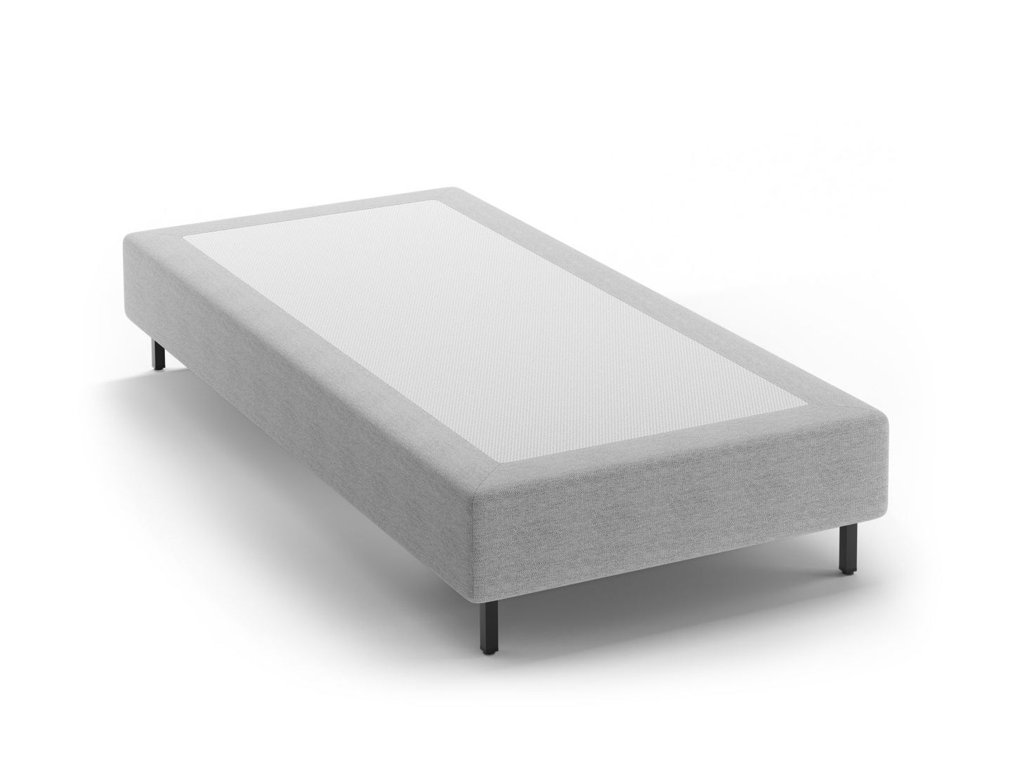 Whale — Bed Base Light Grey (BABEL LIGHT GREY) Black Metal