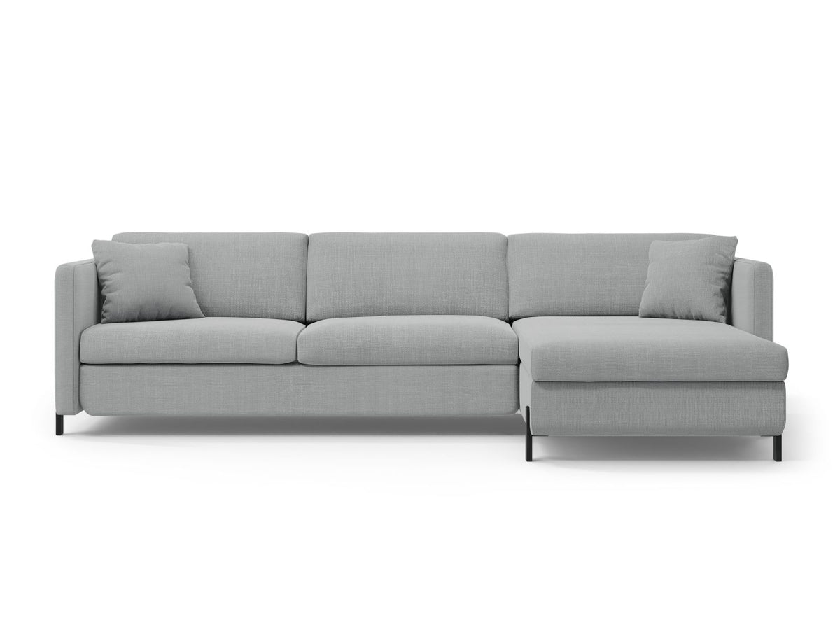 Gloria — Corner Sofa (286x170x88 cm) Light Grey (Bjorn 06) Right