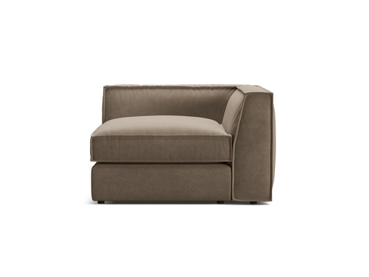 Pola — Modular Sofa Grey Brown (Salvador 3) Black Plastic Unknown