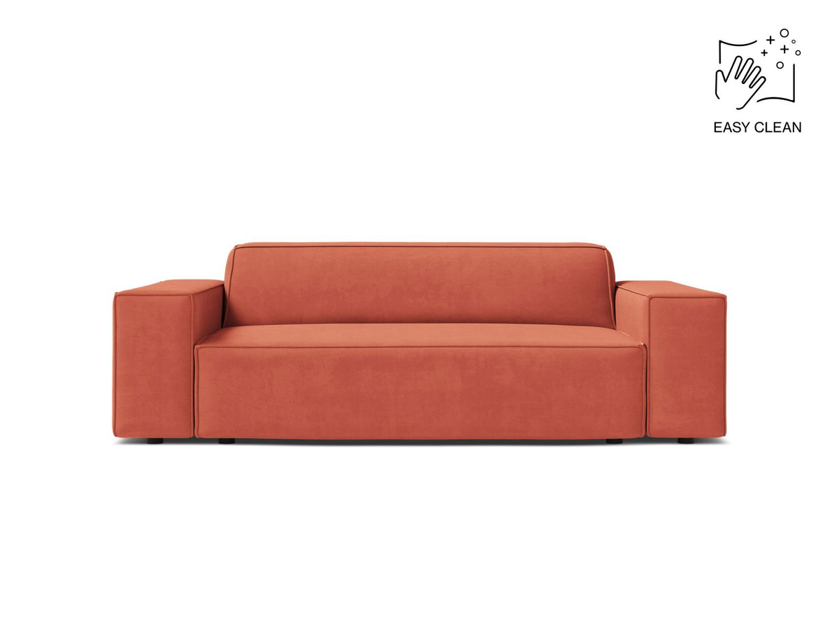 Jodie — Sofa Coral (Venus 2933) Black Plastic