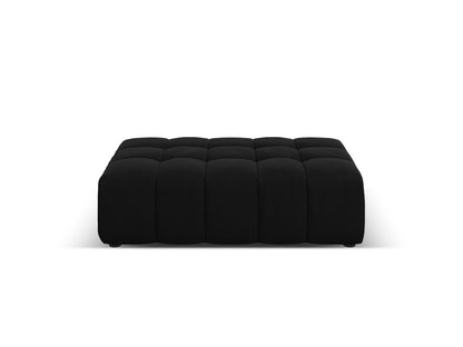 Chicago — Pouf Black (Bluvel 19) Black Plastic