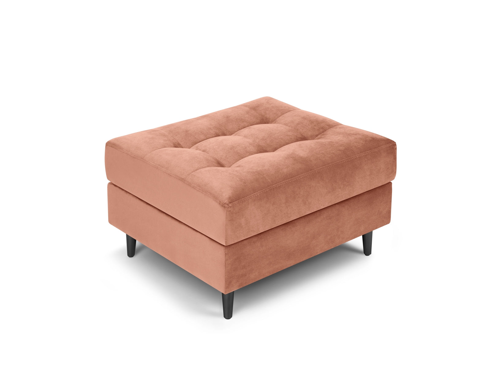Aspen — Pouf Pink (Salvador 11) must kroomitud metall