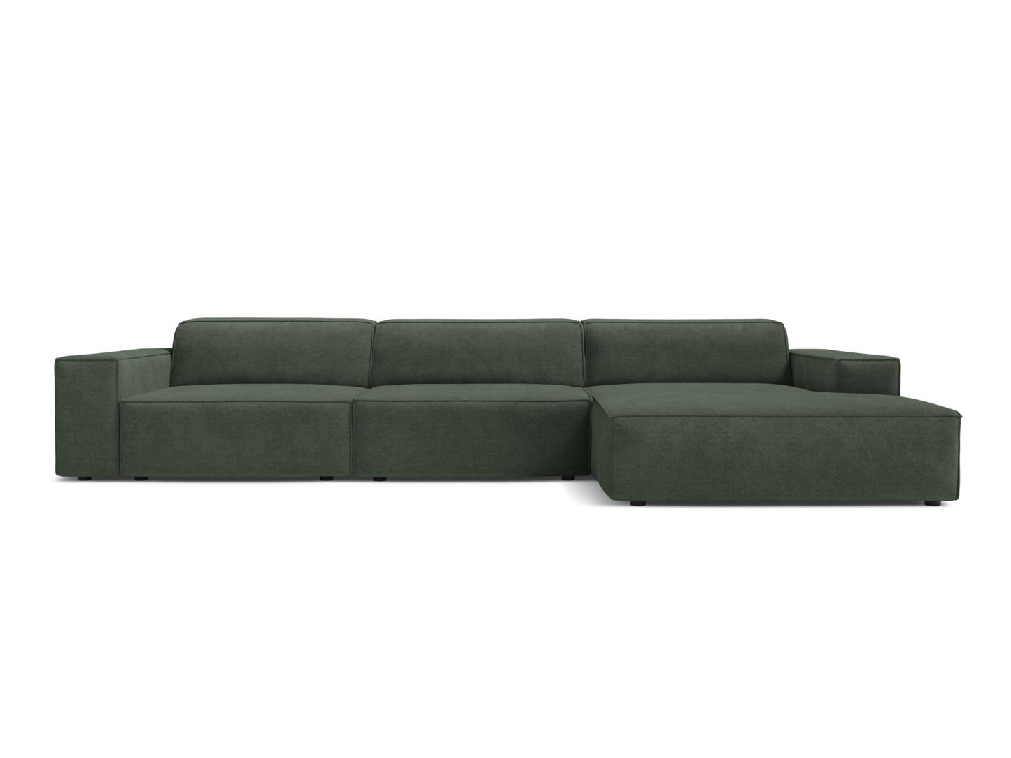 Jodie — Corner Sofa (284x162x77 cm) Moss Green (Liberty 12) Right