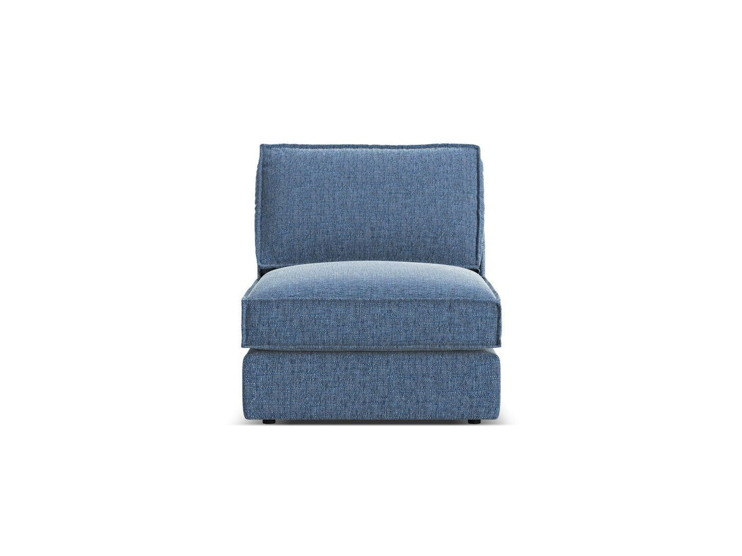 Pola — Modular Sofa Dark Blue (BABEL BLUE) Black Plastic